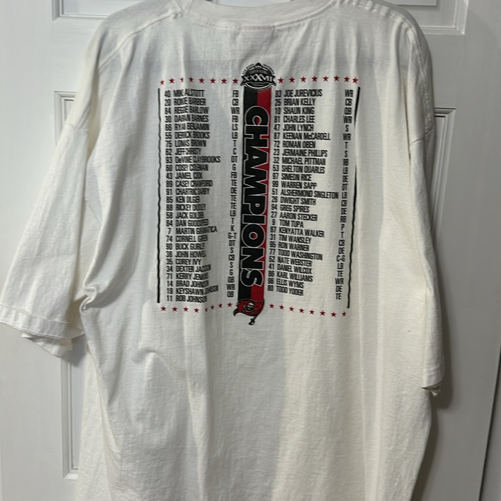 Vintage Super Bowl 2003 Reebok tshirt Florida Tampa Bay Buccaneers XXL - Picture 4 of 5